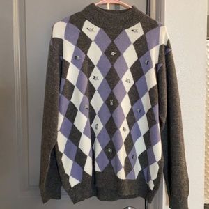 Vintage Floral Sweater. Size Large